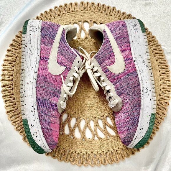 Nike Air Force 1 Crater Flyknit Purple Sneakers Women’s 11.5 / Men’s 10 - Picture 9 of 13